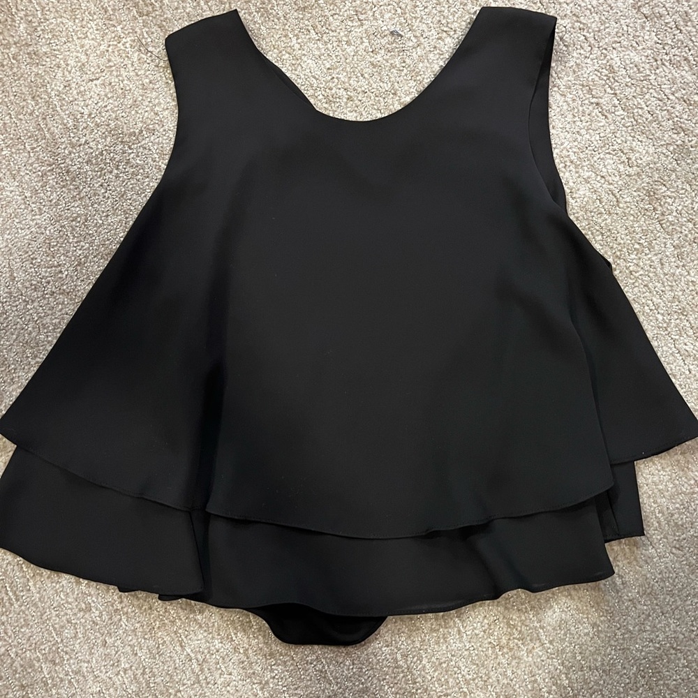 Black crop top